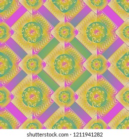 Abstract color seamless pattern for new background.