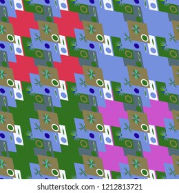 Abstract color seamless pattern for new background.