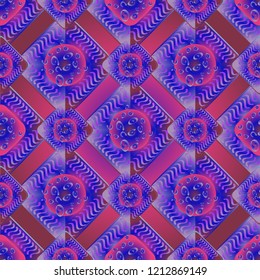 Abstract color seamless pattern for new background.