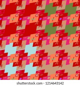 Abstract color seamless pattern for new background.