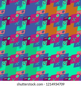 Abstract color seamless pattern for new background.