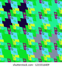 Abstract color seamless pattern for new background.