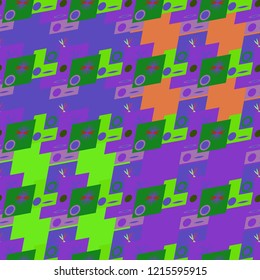 Abstract color seamless pattern for new background.