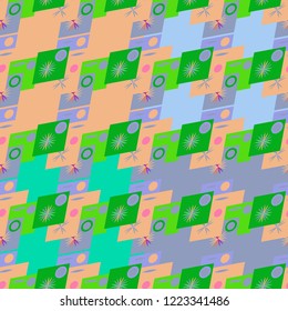 Abstract color seamless pattern for new background.