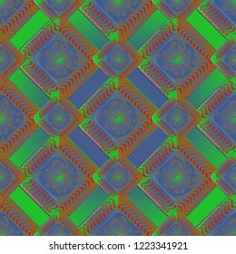 Abstract color seamless pattern for new background.