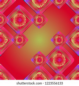 Abstract color seamless pattern for new background.
