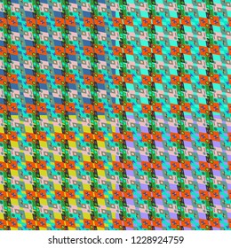 Abstract color seamless pattern for new background.