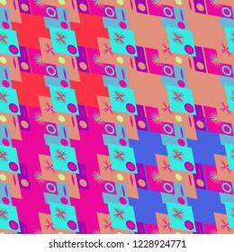 Abstract color seamless pattern for new background.