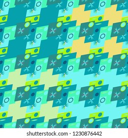 Abstract color seamless pattern for new background.