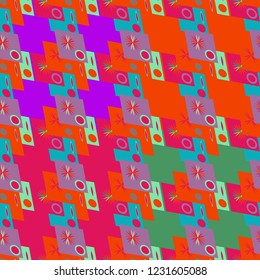 Abstract color seamless pattern for new background.