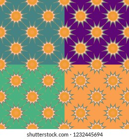 Abstract color seamless pattern for new background.