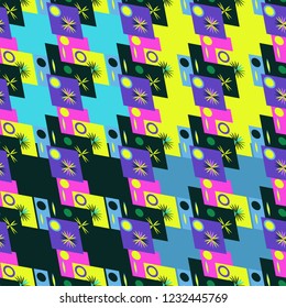 Abstract color seamless pattern for new background.