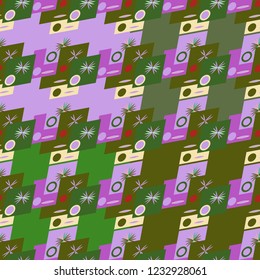 Abstract color seamless pattern for new background.