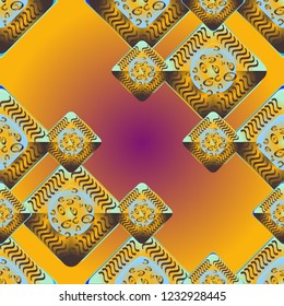 Abstract color seamless pattern for new background.