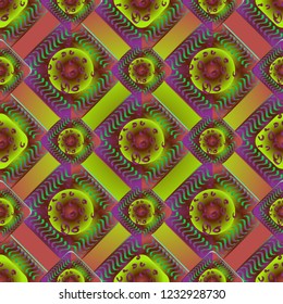 Abstract color seamless pattern for new background.