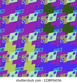 Abstract color seamless pattern for new background.
