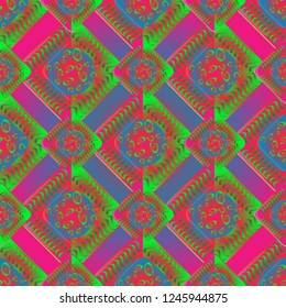Abstract color seamless pattern for new background.