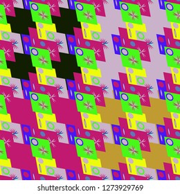 Abstract color seamless pattern for new background.