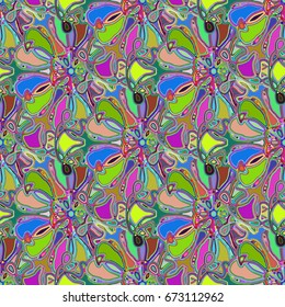 Abstract color seamless pattern for new background.