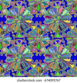 Abstract color seamless pattern for new background.