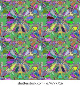 Abstract color seamless pattern for new background.