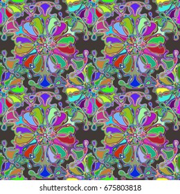 Abstract color seamless pattern for new background.