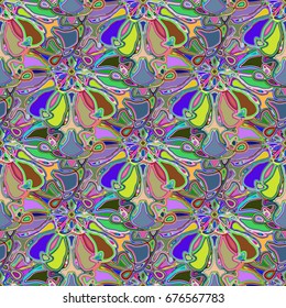Abstract color seamless pattern for new background.