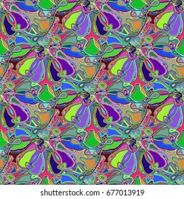 Abstract color seamless pattern for new background.