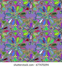 Abstract color seamless pattern for new background.