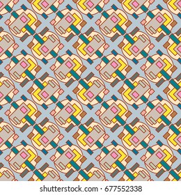 Abstract color seamless pattern for new background.