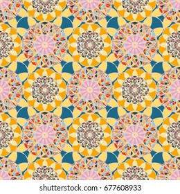Abstract color seamless pattern for new background.