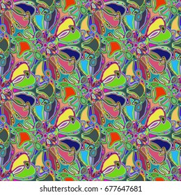 Abstract color seamless pattern for new background.