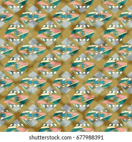 Abstract color seamless pattern for new background.
