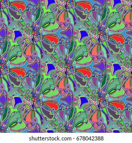 Abstract color seamless pattern for new background.