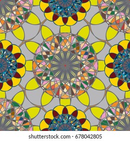 Abstract color seamless pattern for new background.