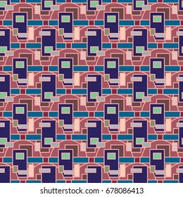 Abstract color seamless pattern for new background.