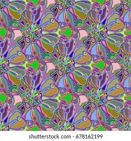 Abstract color seamless pattern for new background.