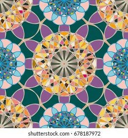 Abstract color seamless pattern for new background.