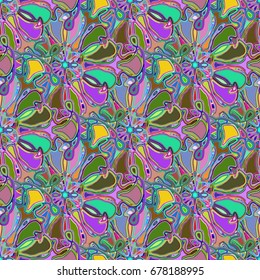Abstract color seamless pattern for new background.