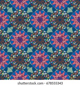 Abstract color seamless pattern for new background.