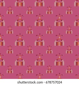 Abstract color seamless pattern for new background.