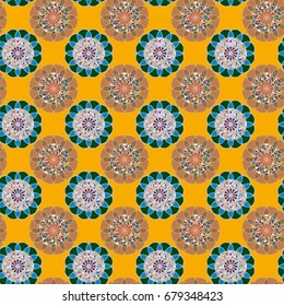 Abstract color seamless pattern for new background.