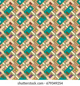 Abstract color seamless pattern for new background.
