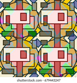 Abstract color seamless pattern for new background.