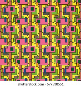 Abstract color seamless pattern for new background.