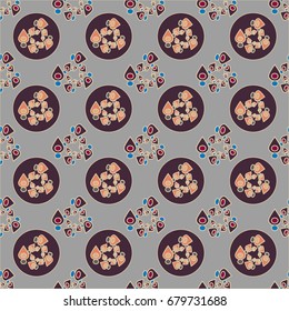 Abstract color seamless pattern for new background.