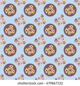 Abstract color seamless pattern for new background.