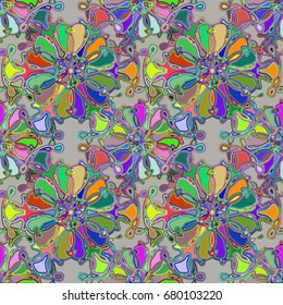 Abstract color seamless pattern for new background.