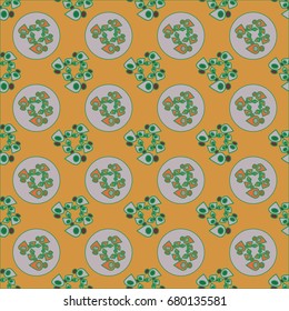 Abstract color seamless pattern for new background.