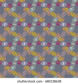 Abstract color seamless pattern for new background.